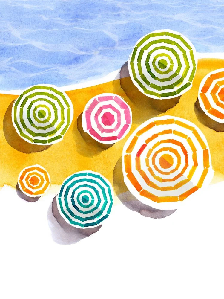 Colorful Beach Umbrellas