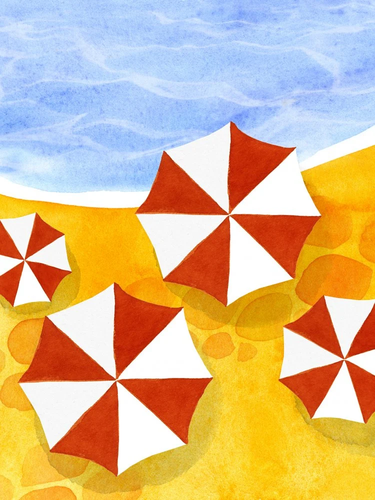 Summer Beach Umbrellas