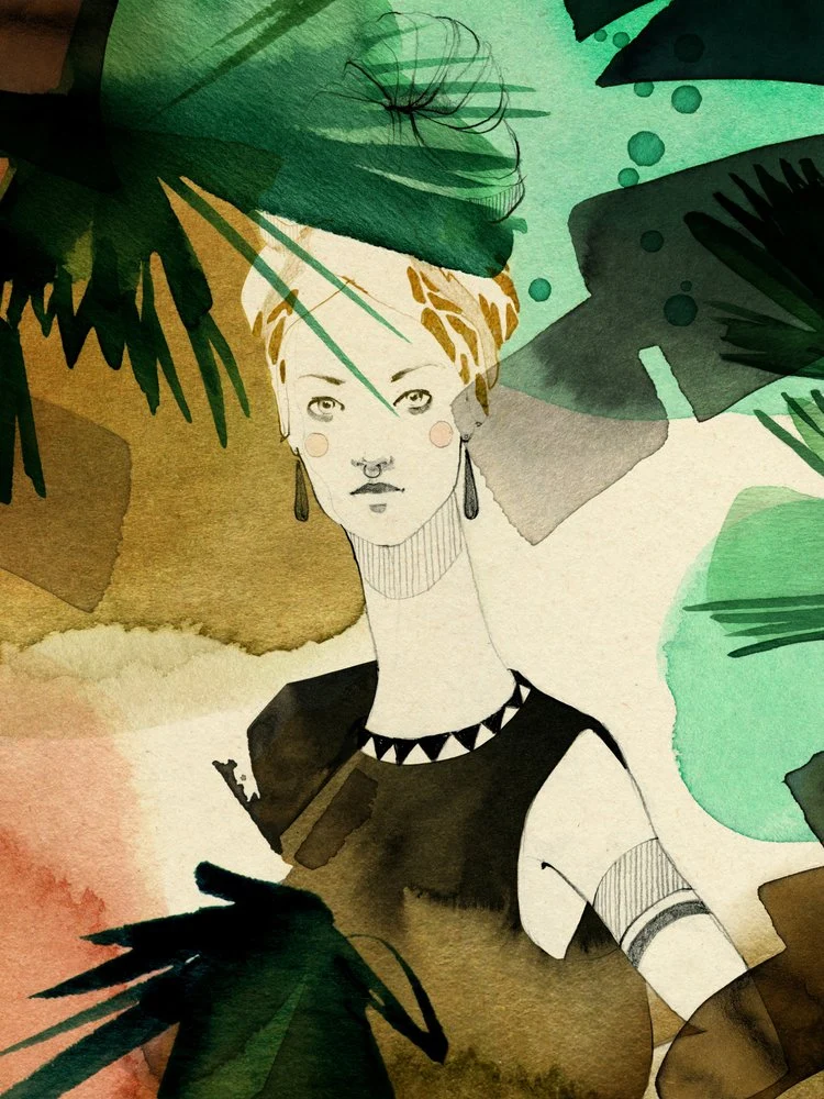 Tropical Fashion Portrait