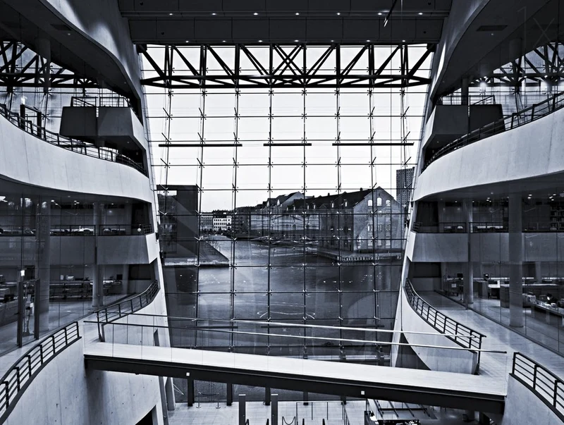 Modern Glass Interior View