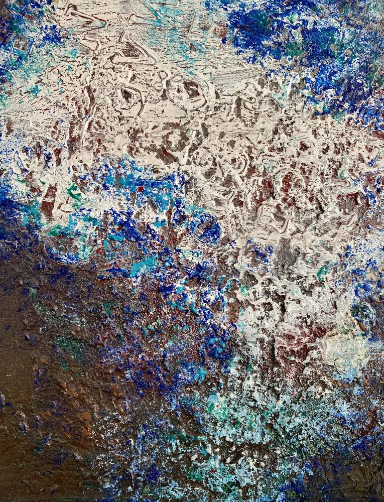 Textured Blue Abstract