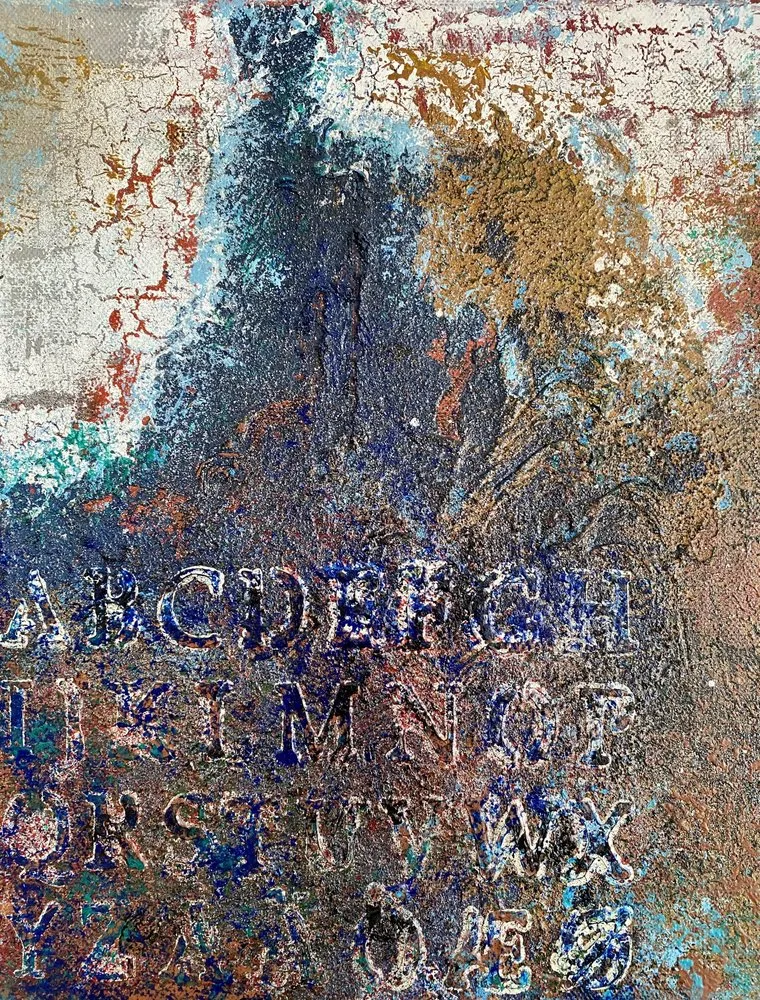 Textured Alphabet Grunge
