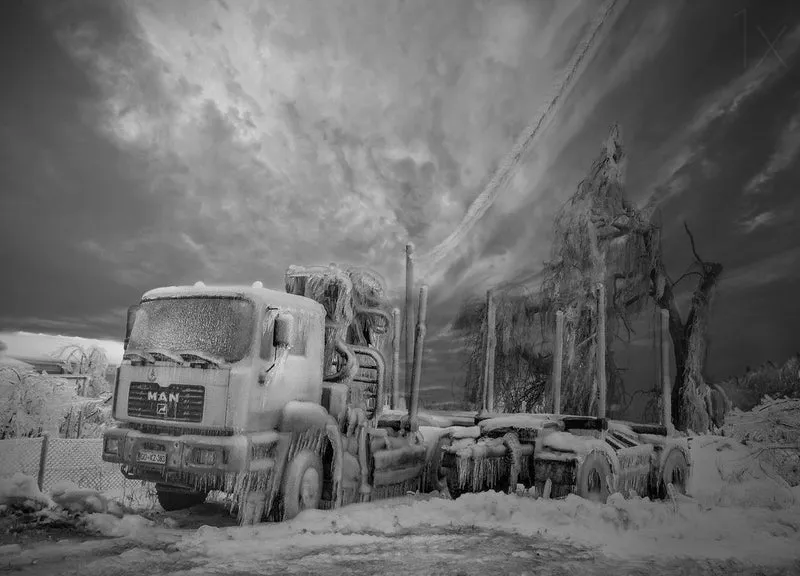Frozen Winter Truck