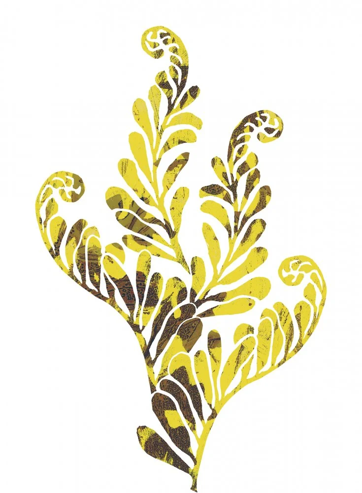 Stylized Golden Fern
