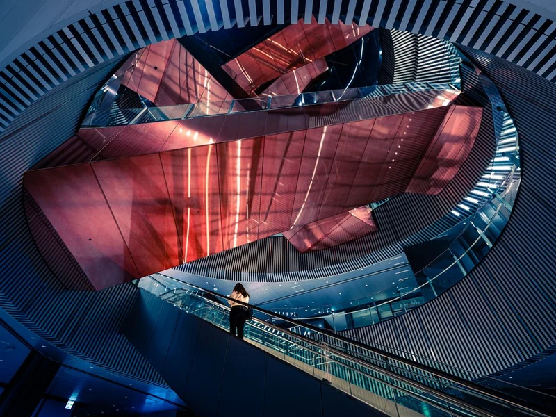 Modern Architectural Escalator