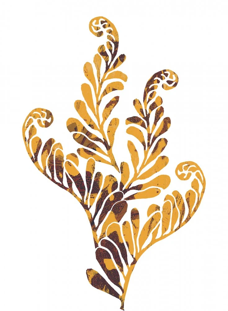 Warm Botanical Fronds