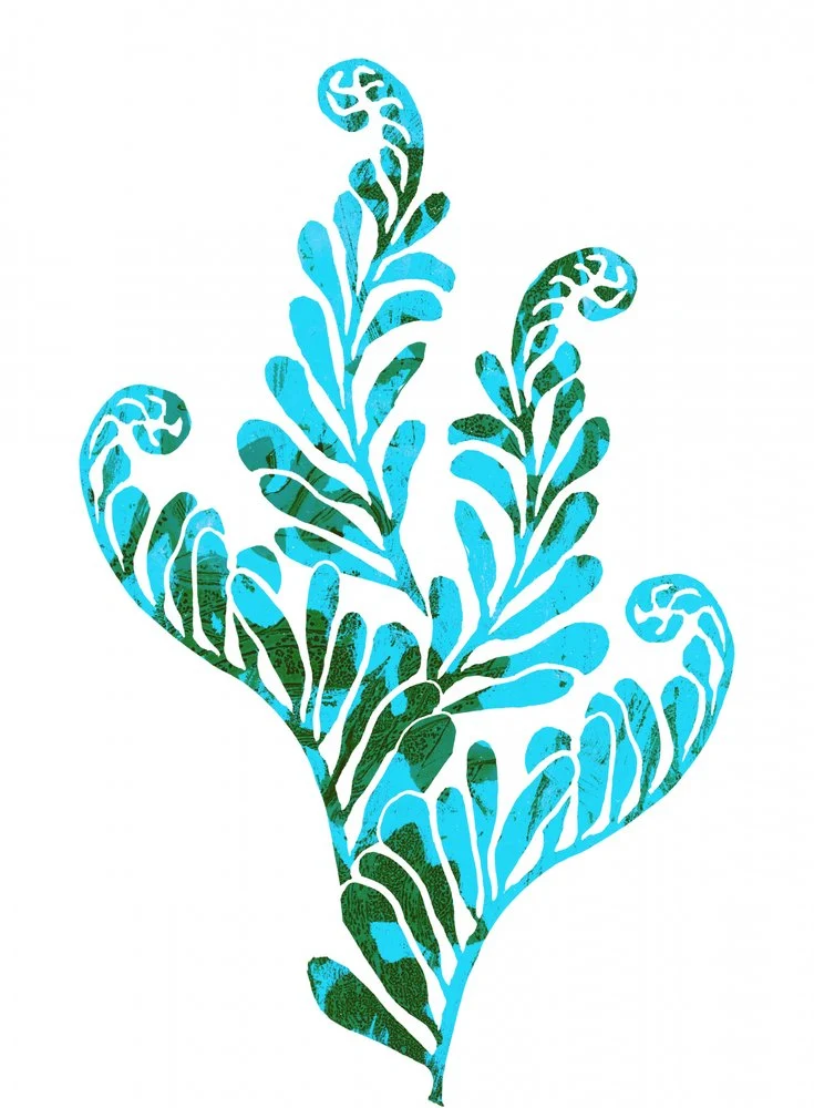 Vibrant Teal Leaves