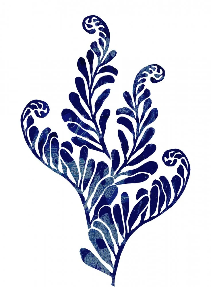 Textured Blue Foliage