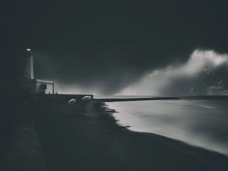 Lighthouse Under Storm
