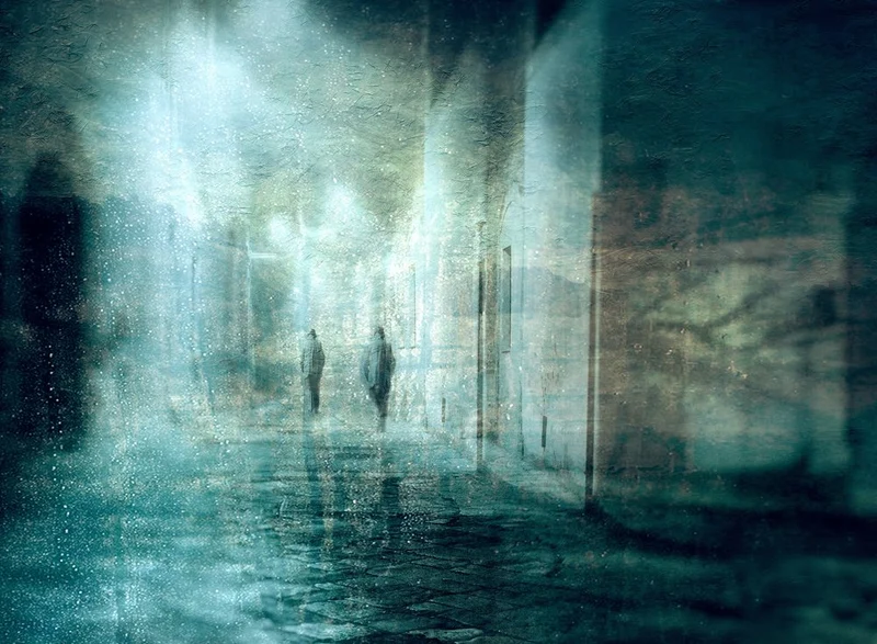 Mysterious Rainy Street