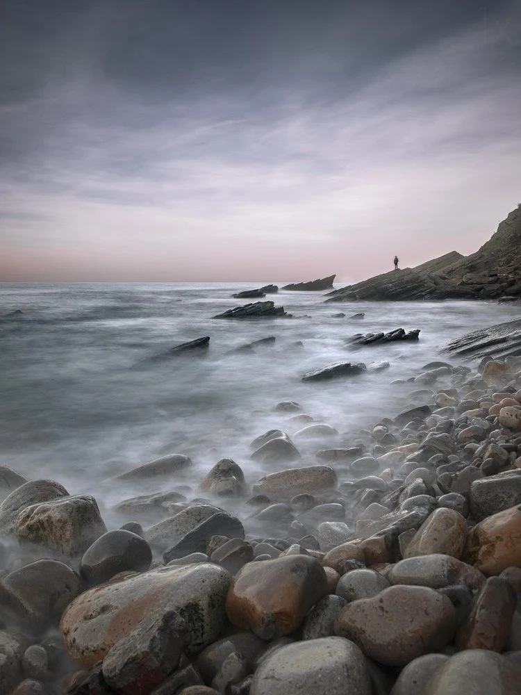 Misty Coastal Serenity