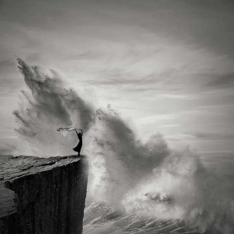 Dramatic Ocean Silhouette