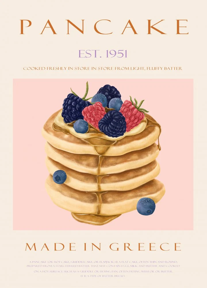 Stacked Berry Pancakes