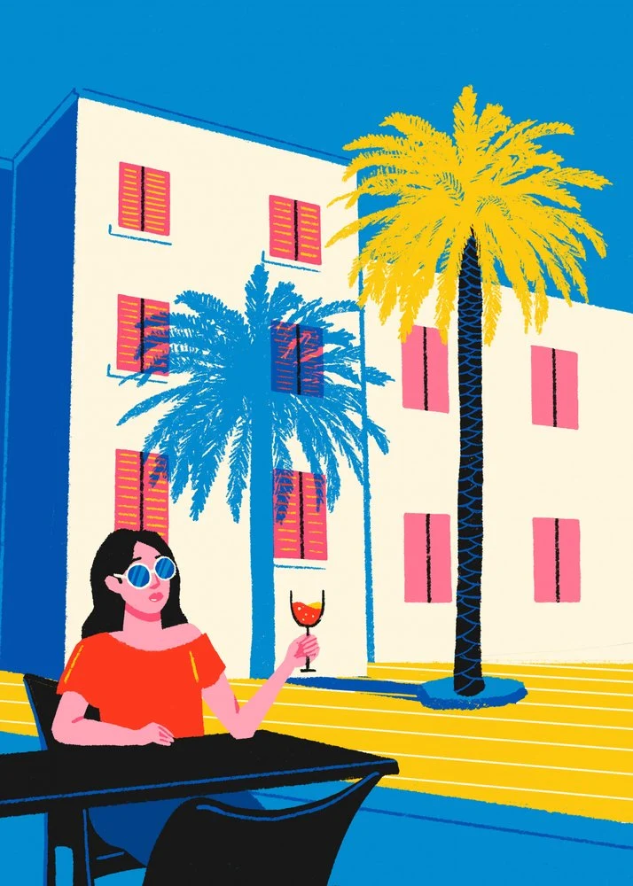 Summer Cafe Woman