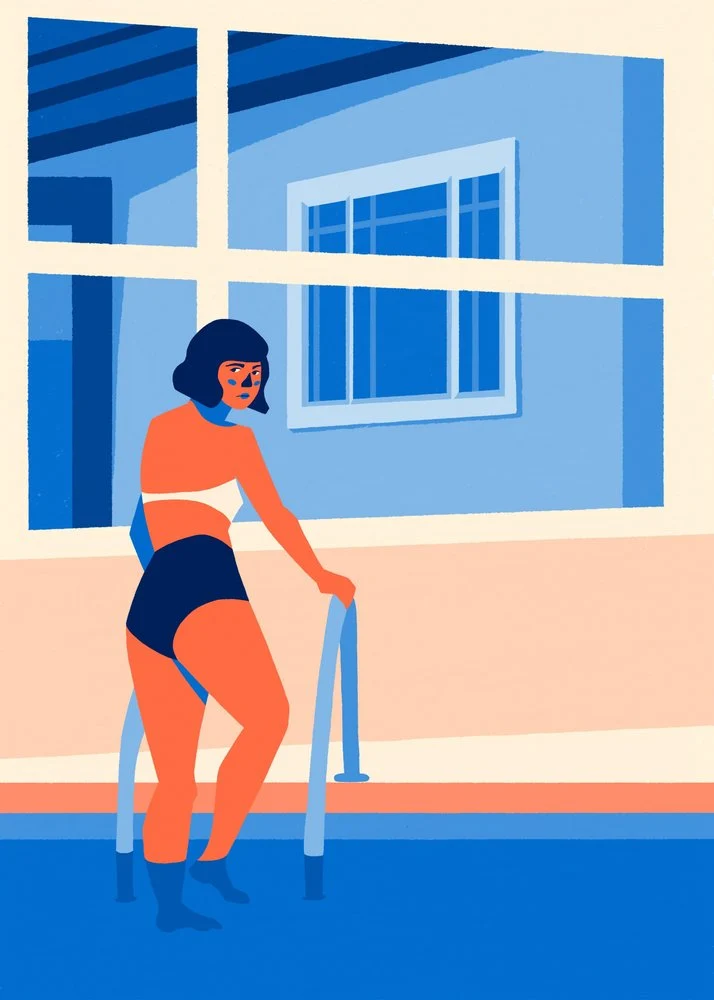 Woman In Pool