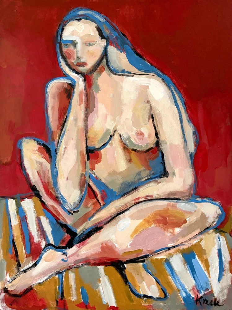 Pensive Nude Woman