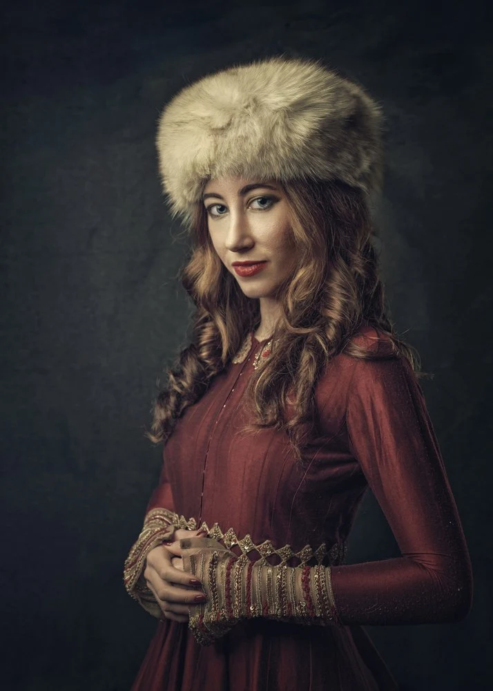 Elegant Woman Fur Hat