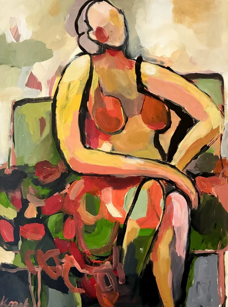 Colorful Nude Figure