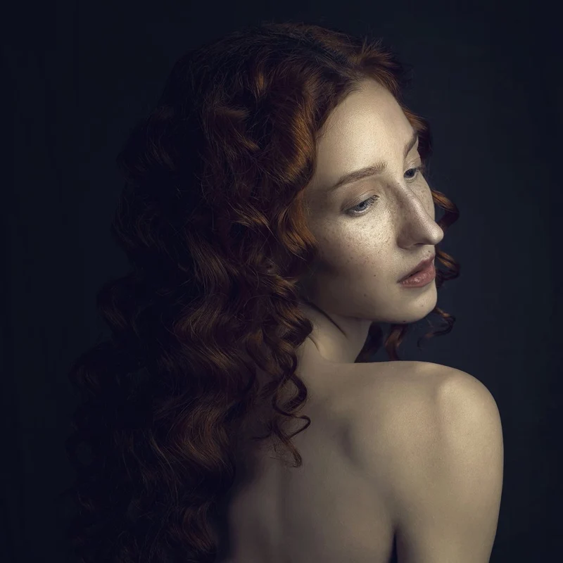 Pensive Redhead Portrait