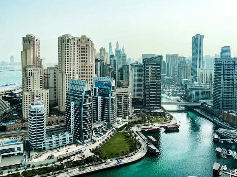 Dubai Marina Skyline View