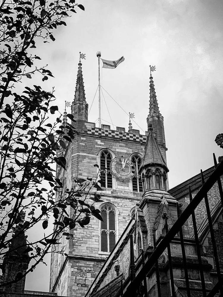 Gothic Church Clock Tower