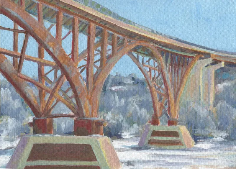 Orange Winter Bridge