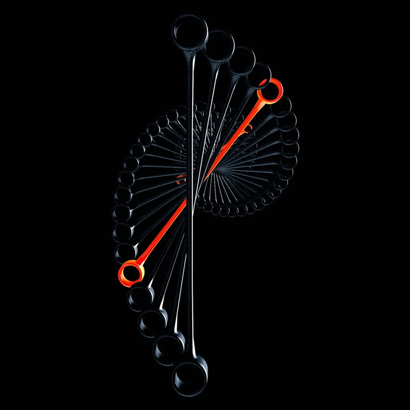 Glowing Wrench Spiral