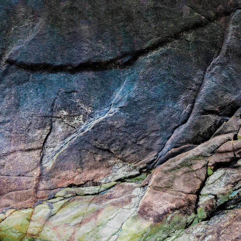 Colorful Cracked Rock