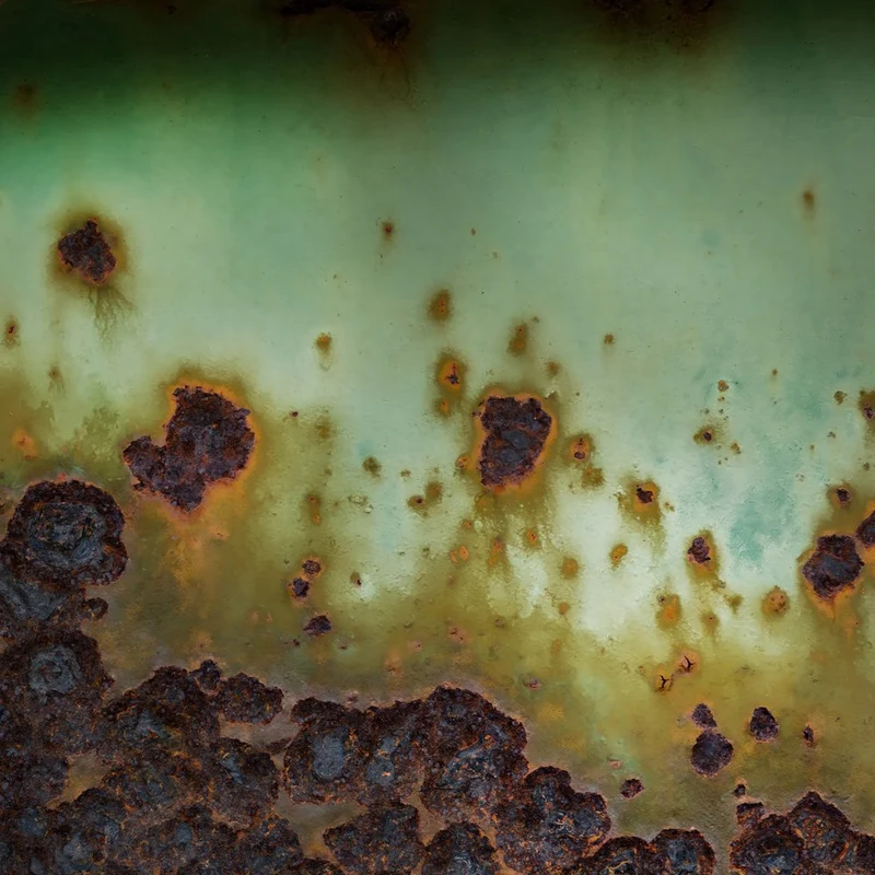 Weathered Green Metal Patina