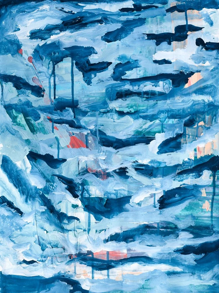 Fluid Blue Abstraction