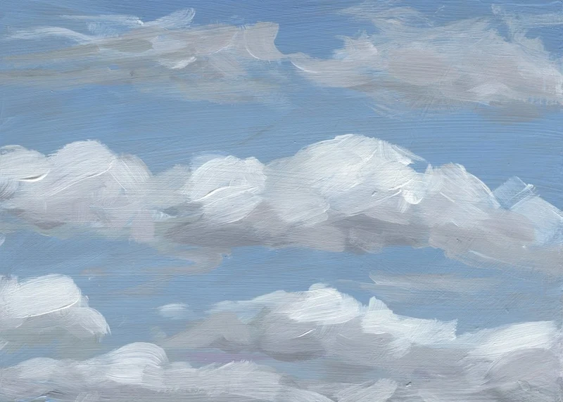 Fluffy Painted Clouds