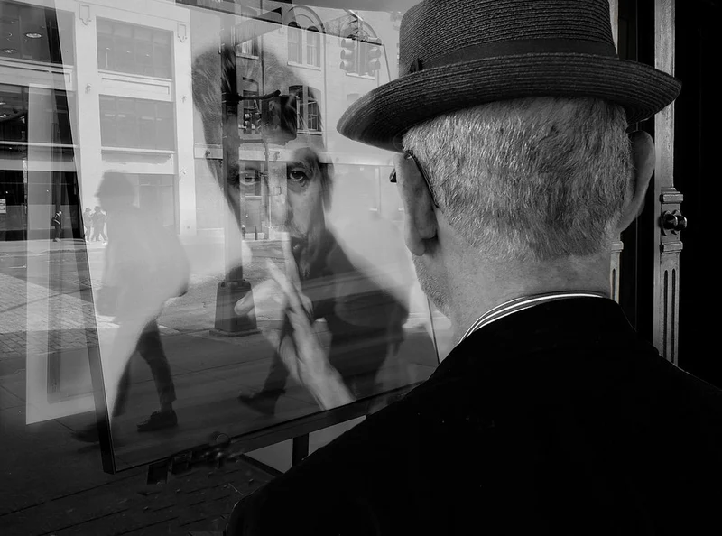 Man's Urban Reflections