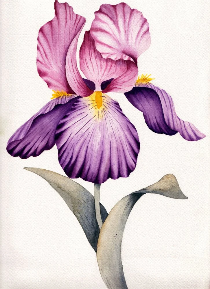 Vibrant Purple Iris