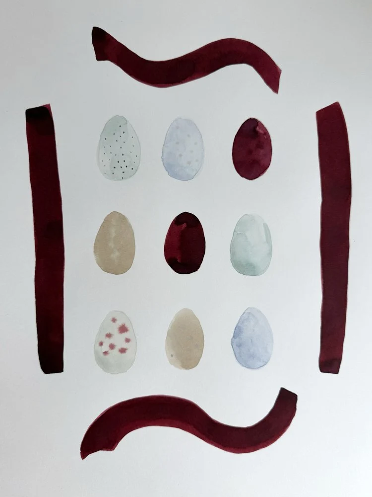 Soft Watercolor Eggs