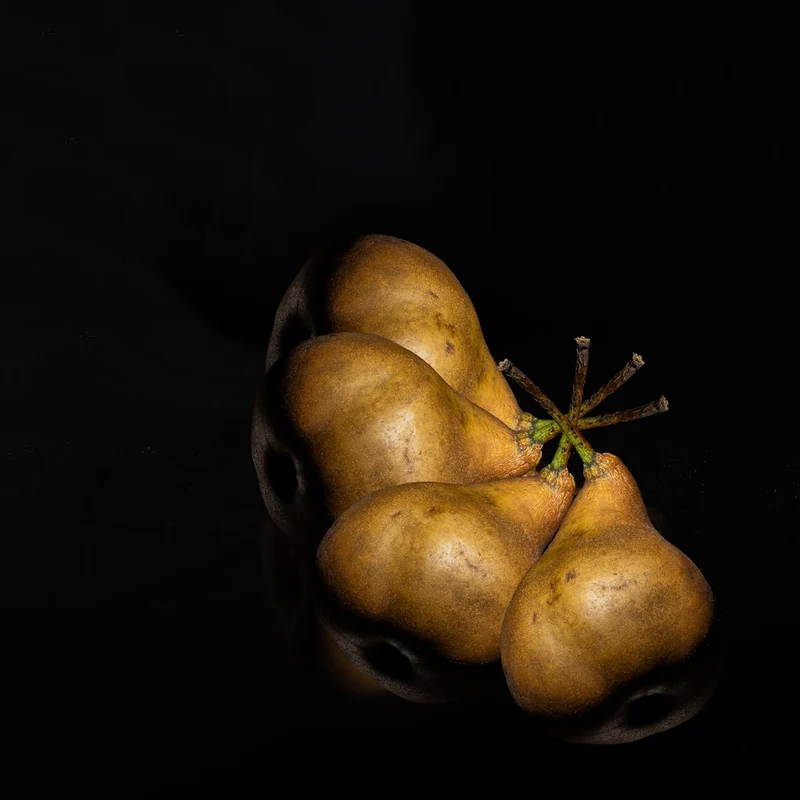 Dark Pears Still Life