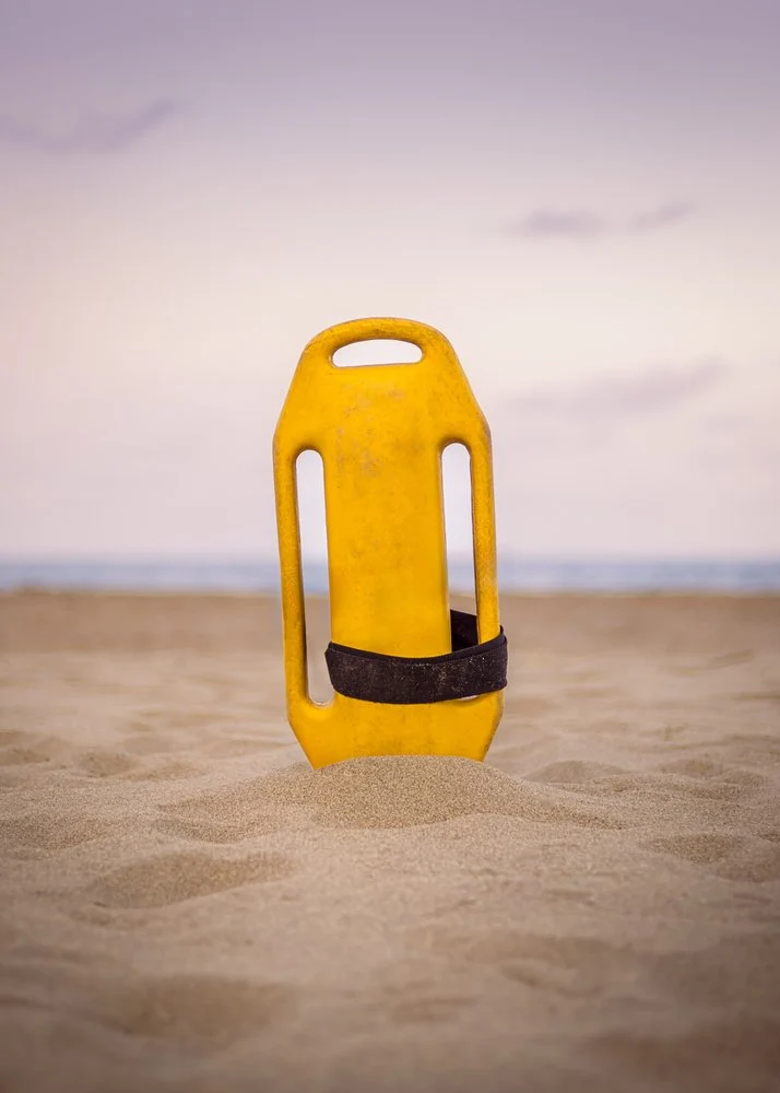Yellow Rescue Tube Beach