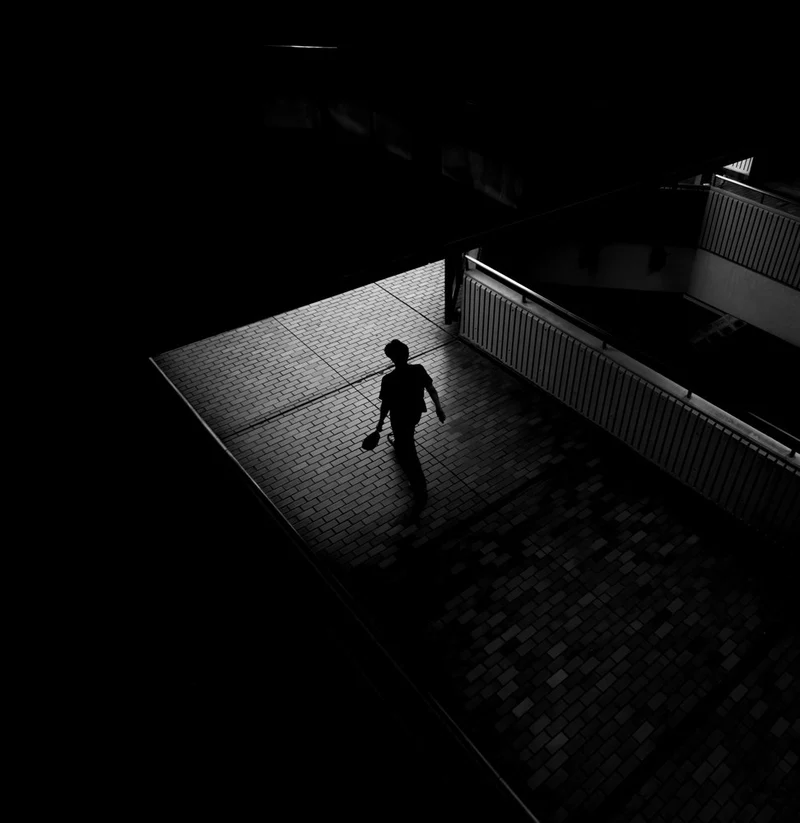 Solitary Silhouette Walk