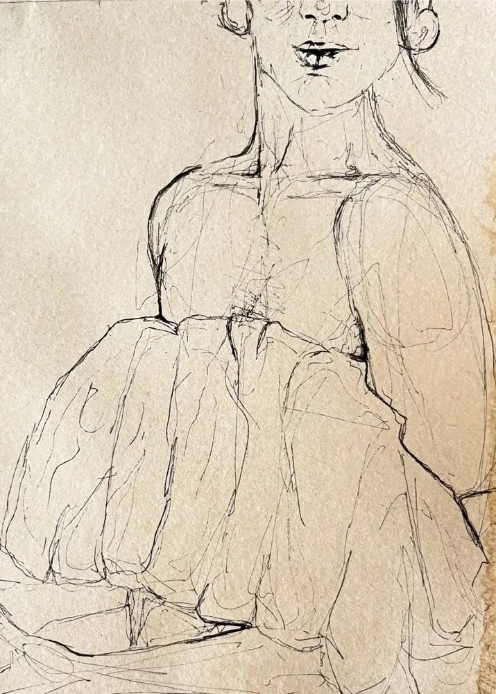 Pensive Figure Sketch