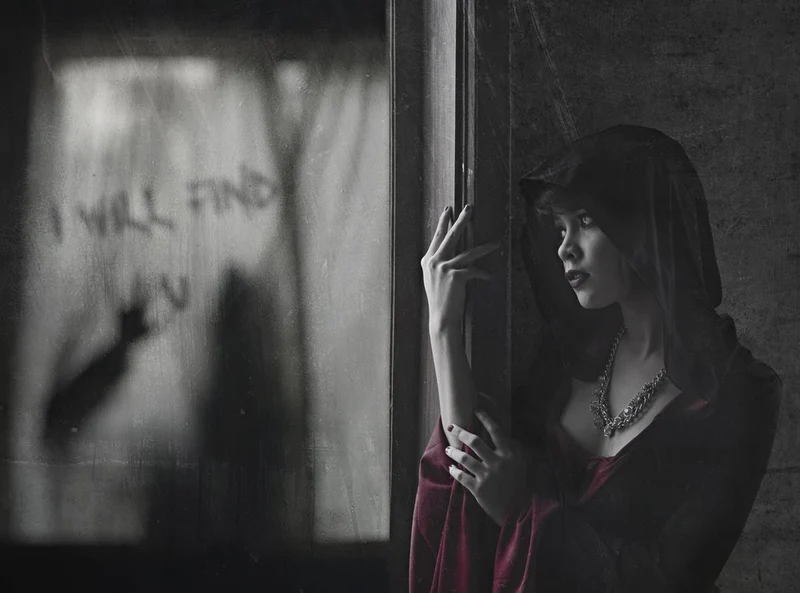 Hooded Woman Dark Mystery