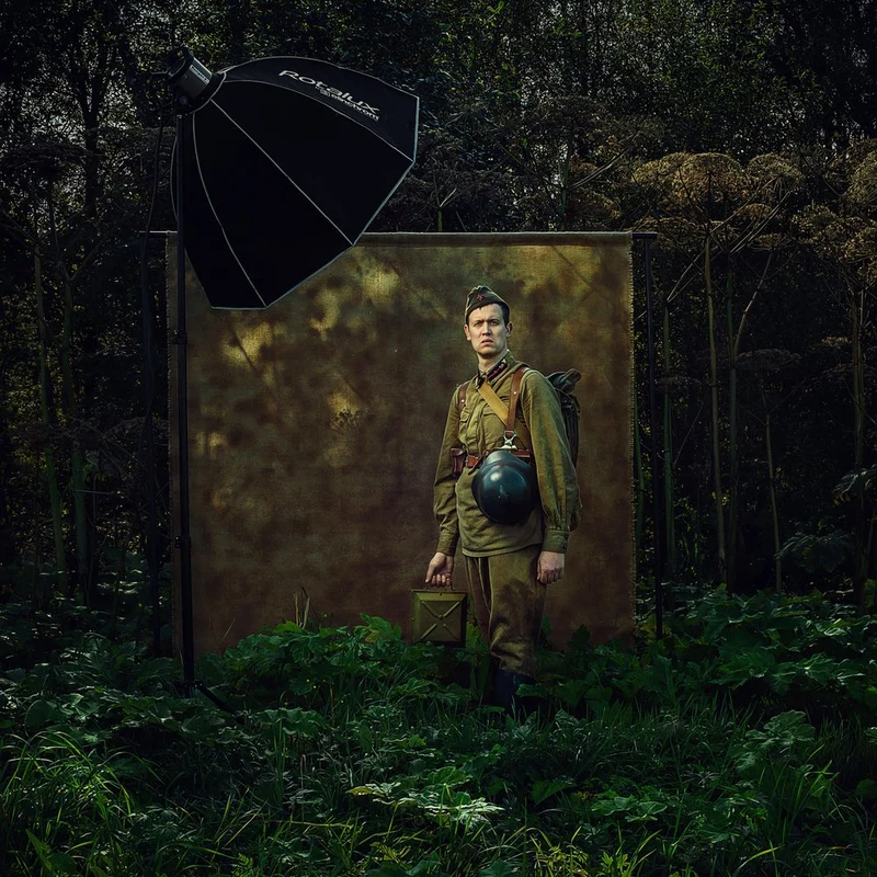 Military Studio Portrait