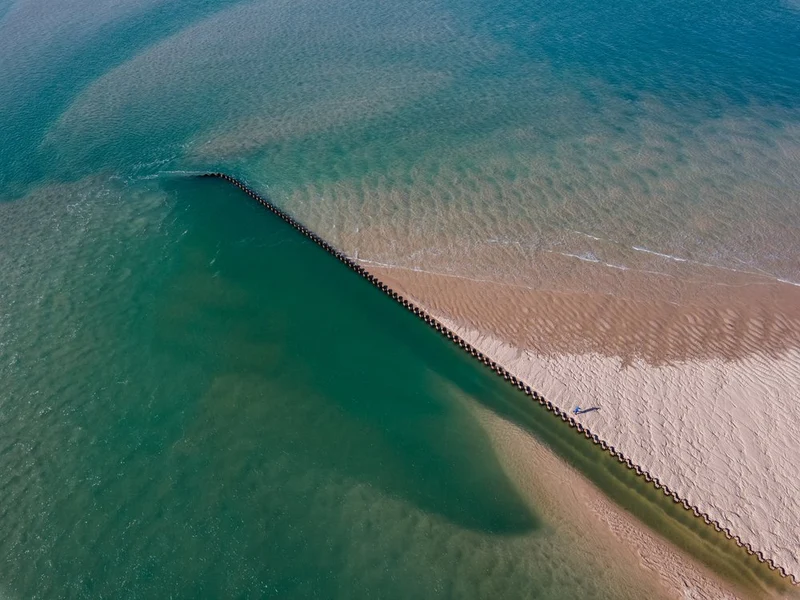 Aerial Coastal Divide