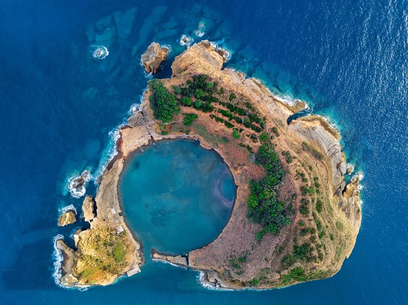 Volcanic Island Lagoon