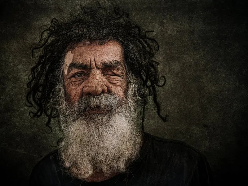Intense Bearded Man