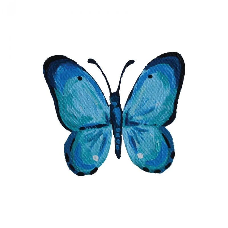Vibrant Blue Butterfly