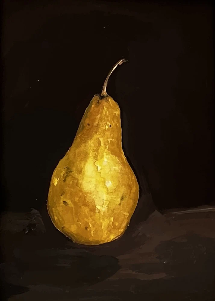 Golden Pear Still Life