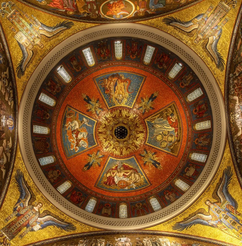 Ornate Mosaic Cathedral Dome