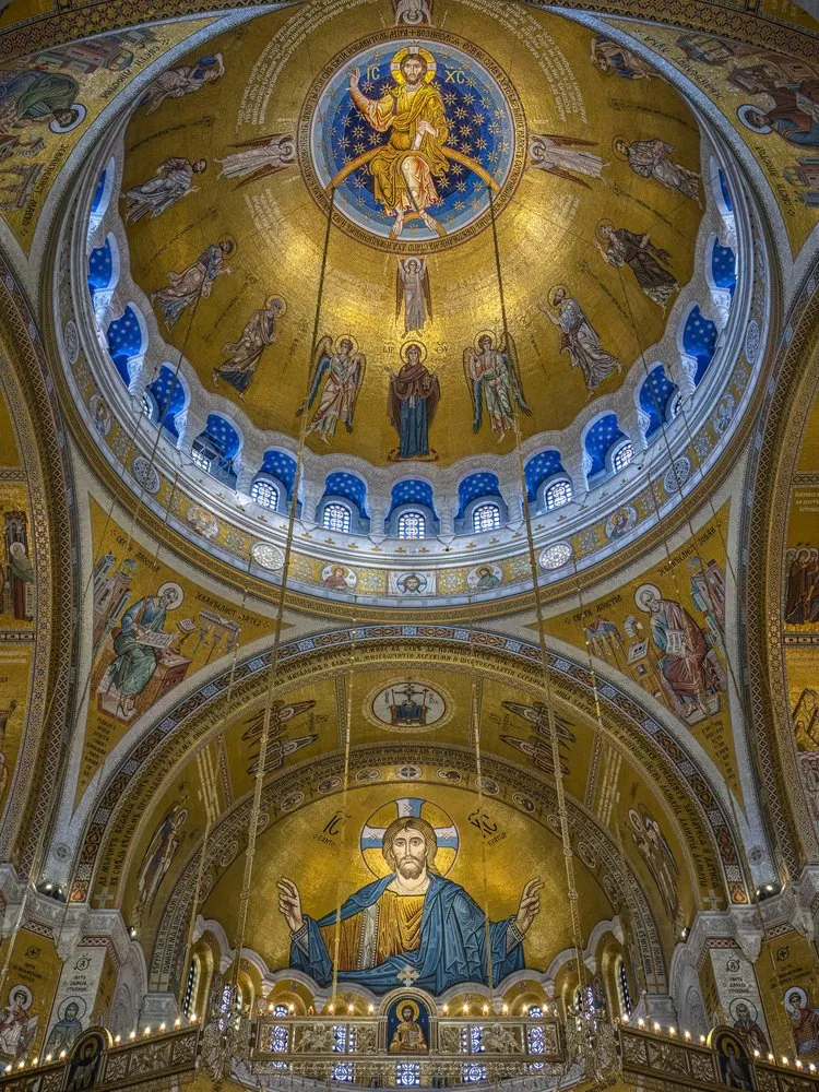 Golden Dome Christ Mosaic