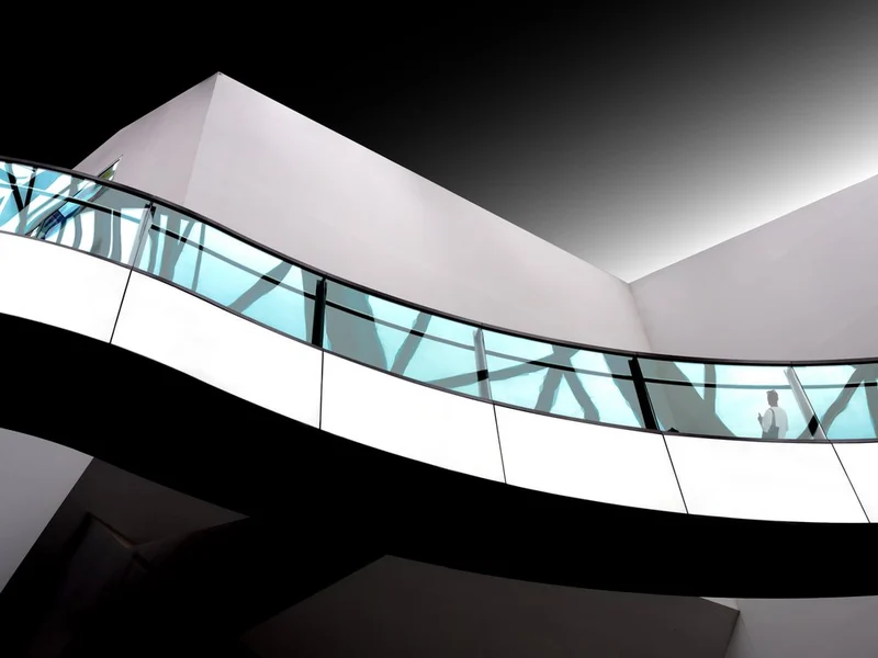 Modern Curved Corridor