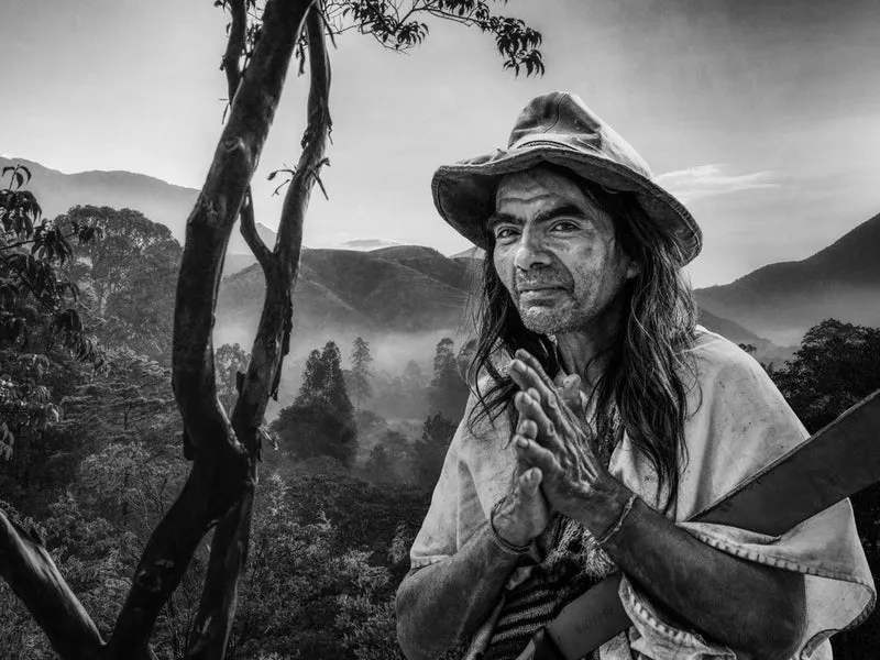 Indigenous Man Mountain View