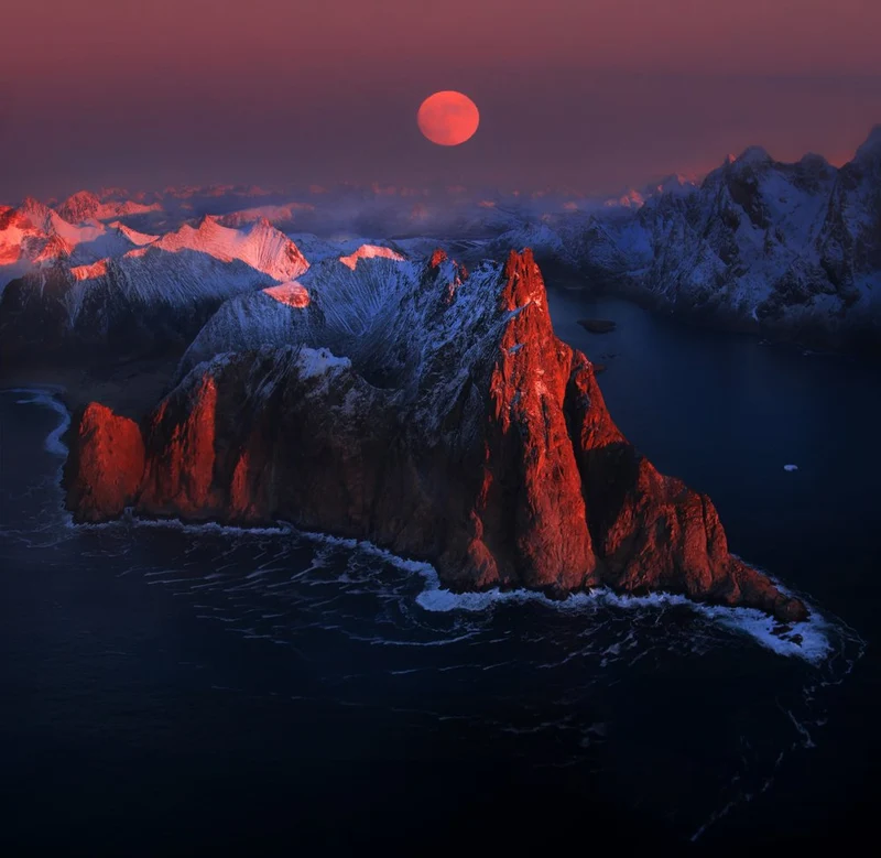 Red Moon Mountain Fjord